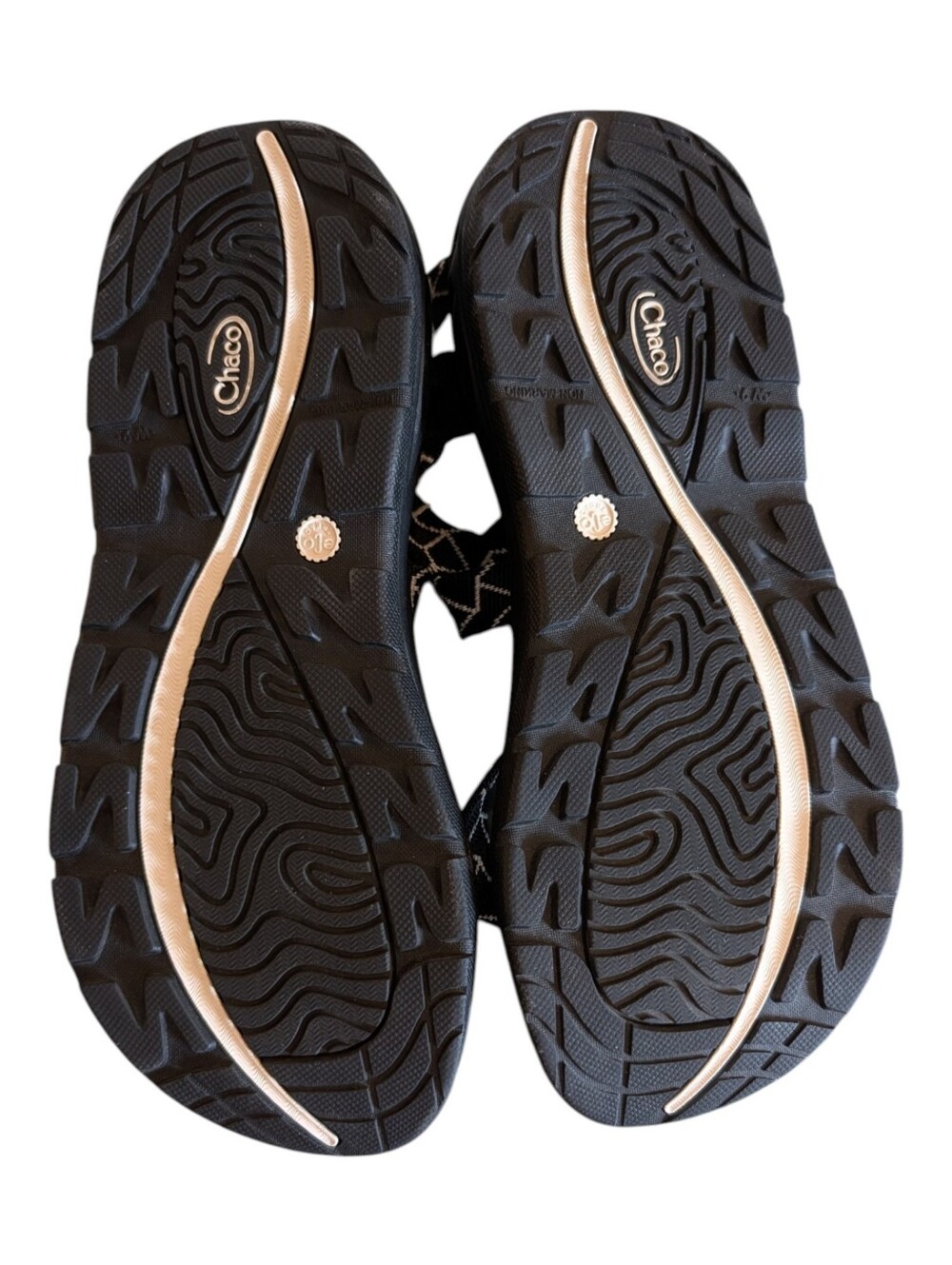 Chaco Women's Black Geometric Strap Sandals - Picture 6 of 6